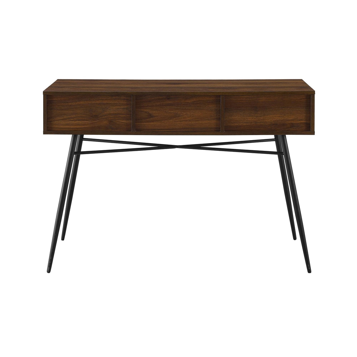 Fluted 3-Drawer Entry Table - Birch/Solid White C65460