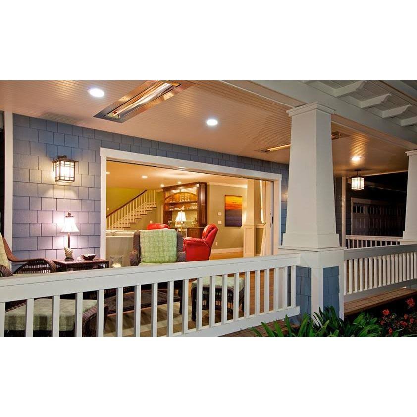2000W Single Element Electric Infrared Patio Heater - 240V - Stainless Steel G821011