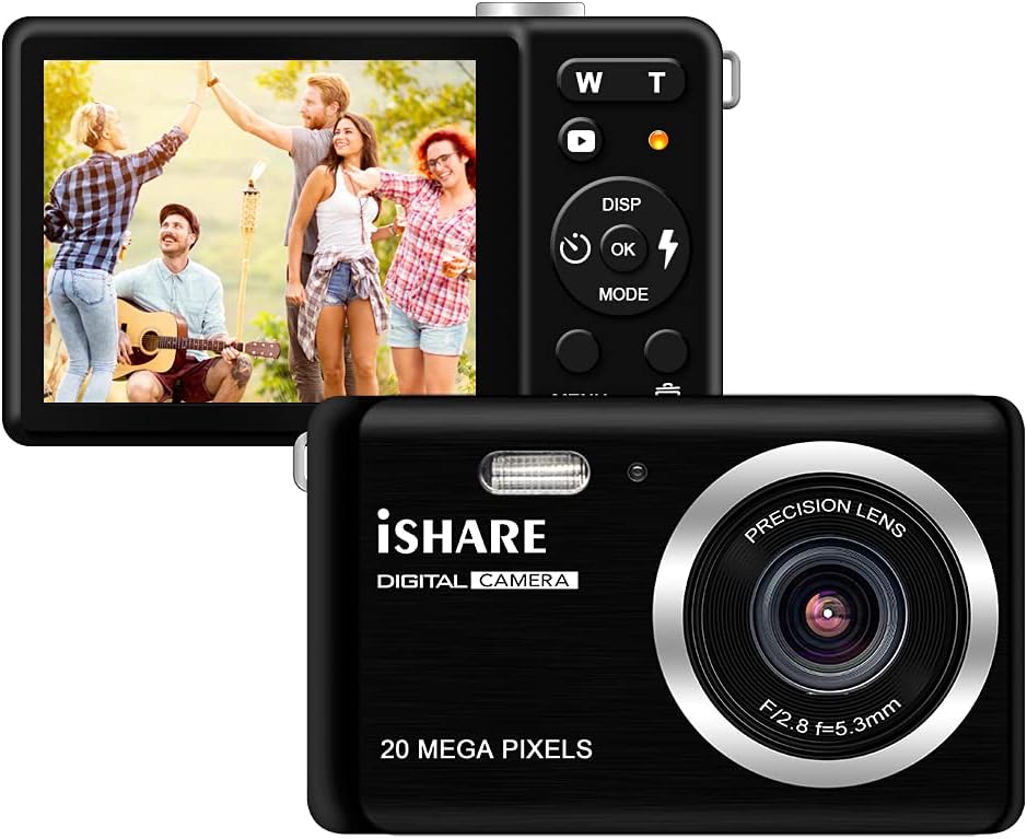 4K 48 MP WiFi Digital Camera with 16X Digital Zoom 3.0 Inch Flip Screen (32GB & 2 x Batteries) J686004