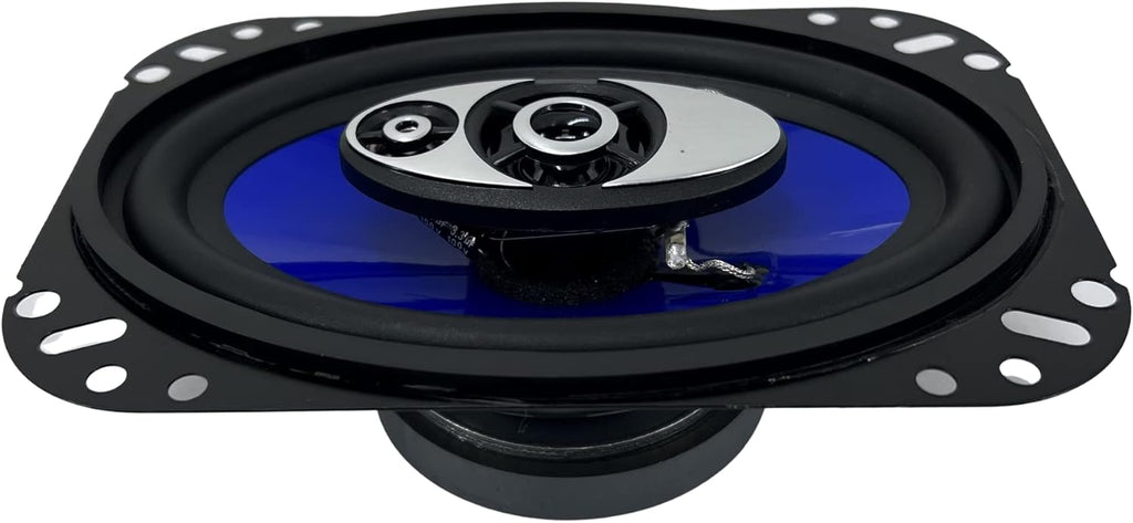 4x6 in 3-Way 250 Watts Coaxial Car Speakers, 4 Ohm, 2 Pairs K279461