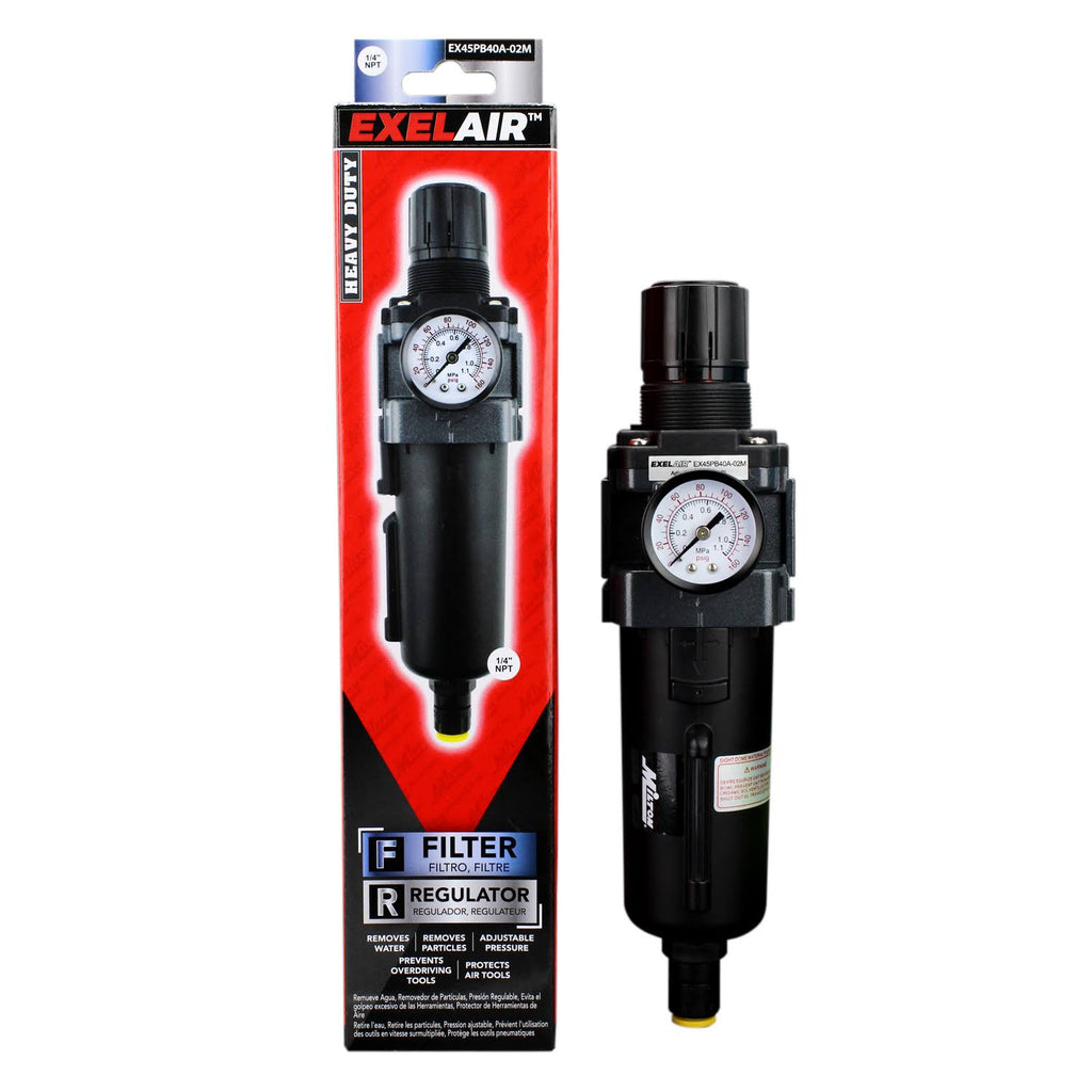 1/4in NPT Metal FRL Air Filter Regulator I800521