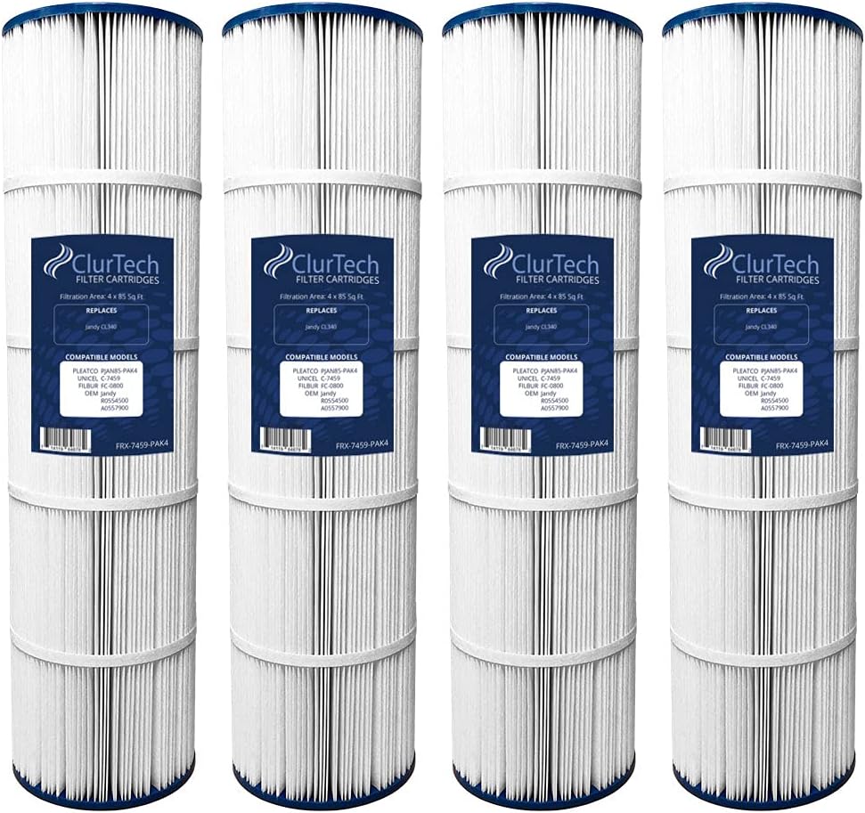 4 Pack Replacement Pool Spa Filter Cartridge, White P916776