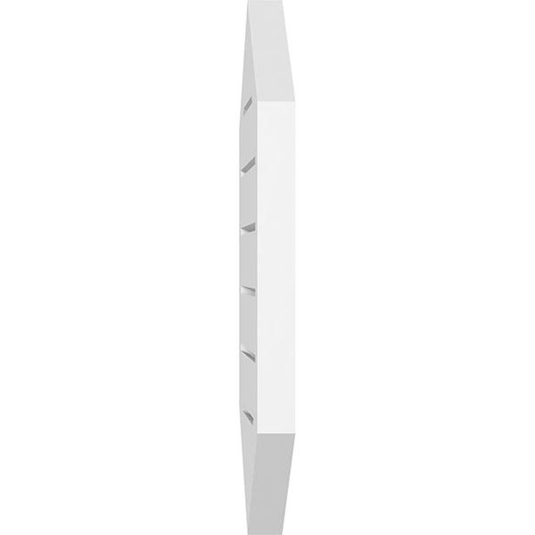 14x22W x 36x22H Vertical Peaked Surface Mount PVC Gable Vent T3179