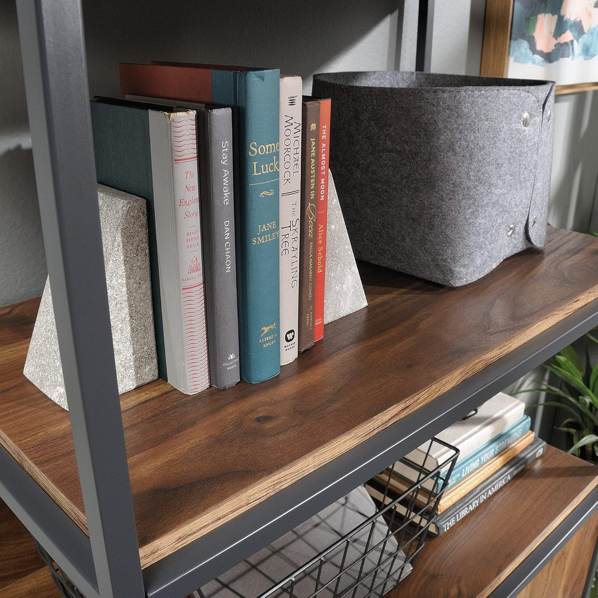 Bookcase with Doors, Grand Walnut G758
