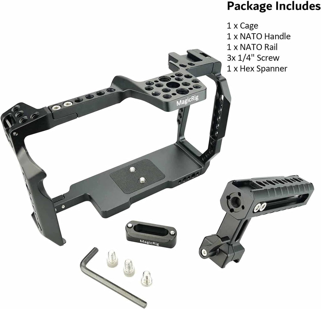Camera Cage Rig with NATO Handle and NATO Rail V14185