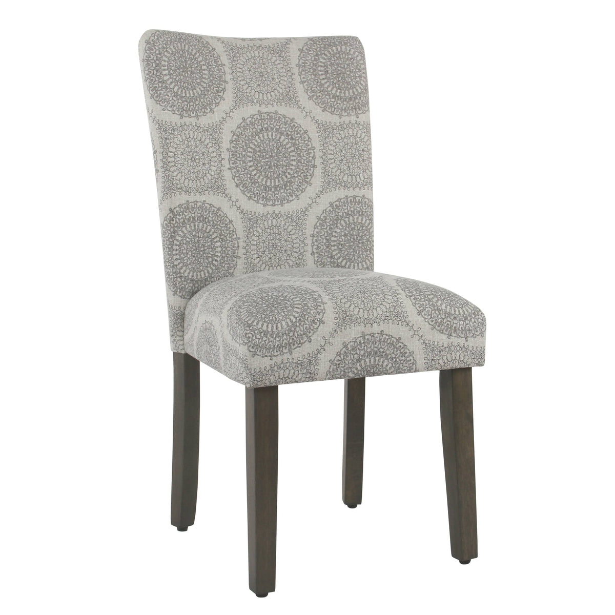 Gray Medallion Parsons Dining Chair (Set of 2) Z128803