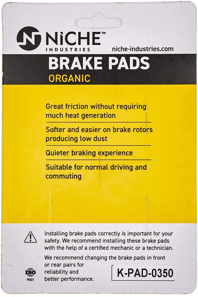 Complete Organic Brake Pad Set of 2 V5055