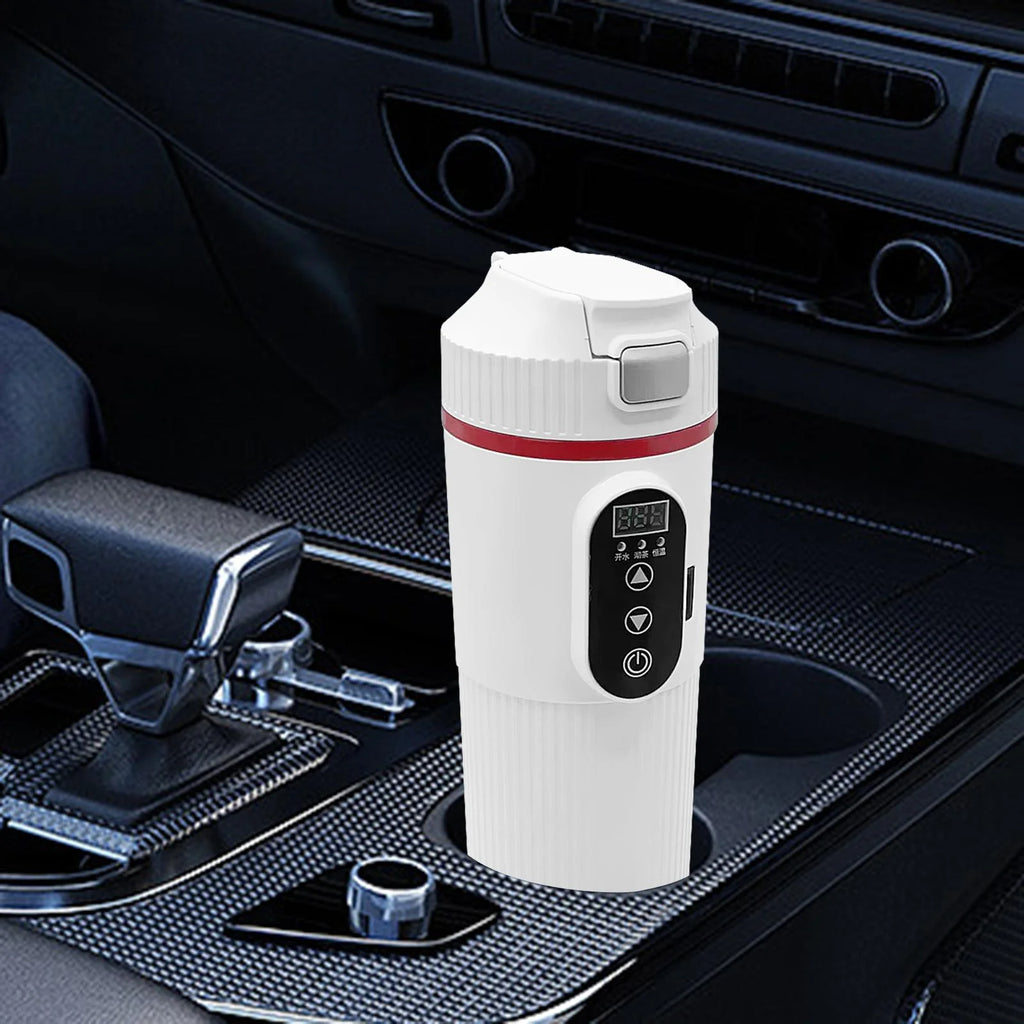 12V 24V Car Electric Water Kettle Tea Coffee Kettle DC Powered Fast Heating 22x7cm Water Boiler Heater Portable C50394