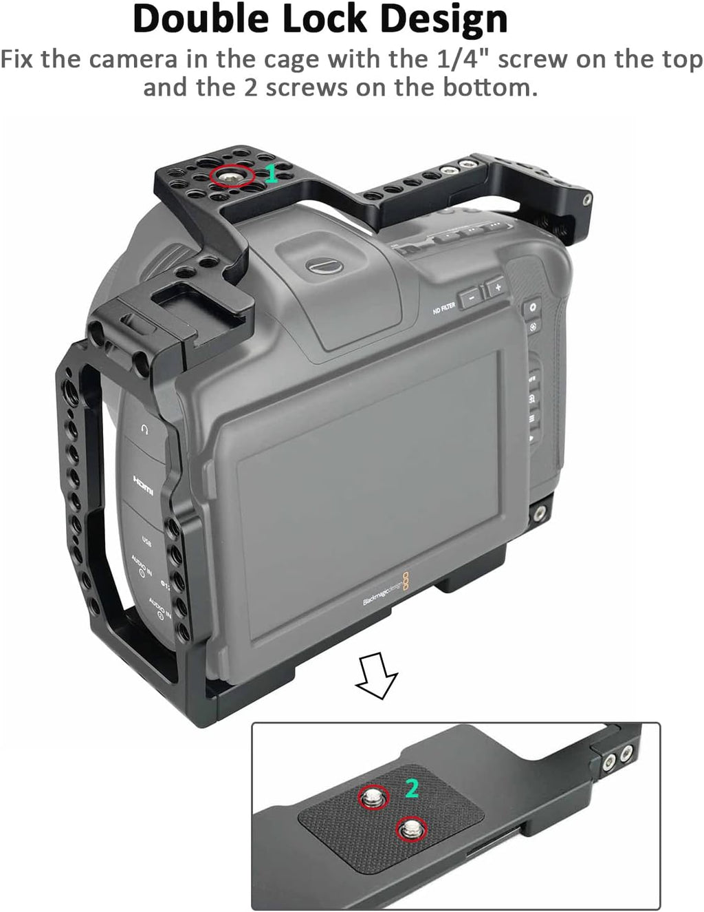 Camera Cage Rig with NATO Handle and NATO Rail V14185