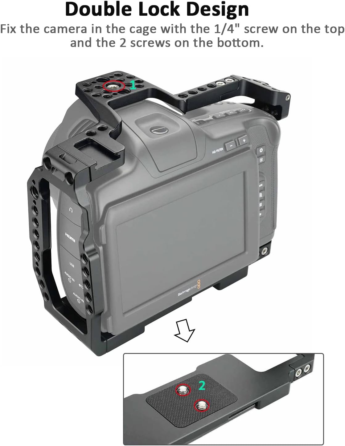Camera Cage Rig with NATO Handle and NATO Rail V14185
