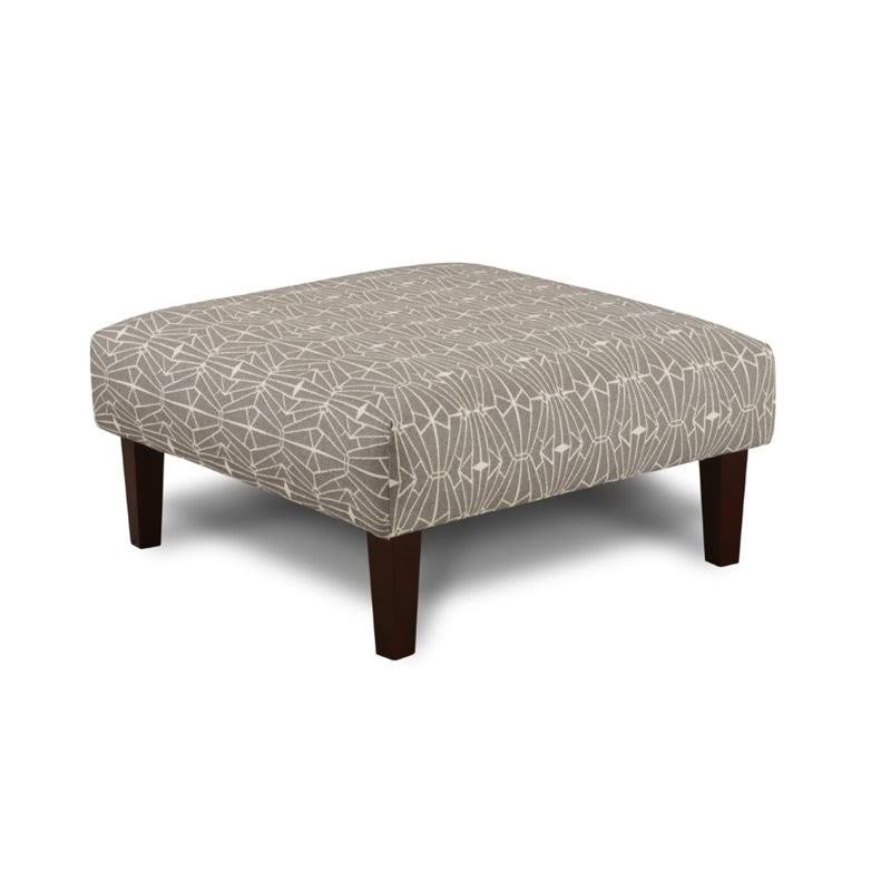 Gray Fabric Ottoman K81202