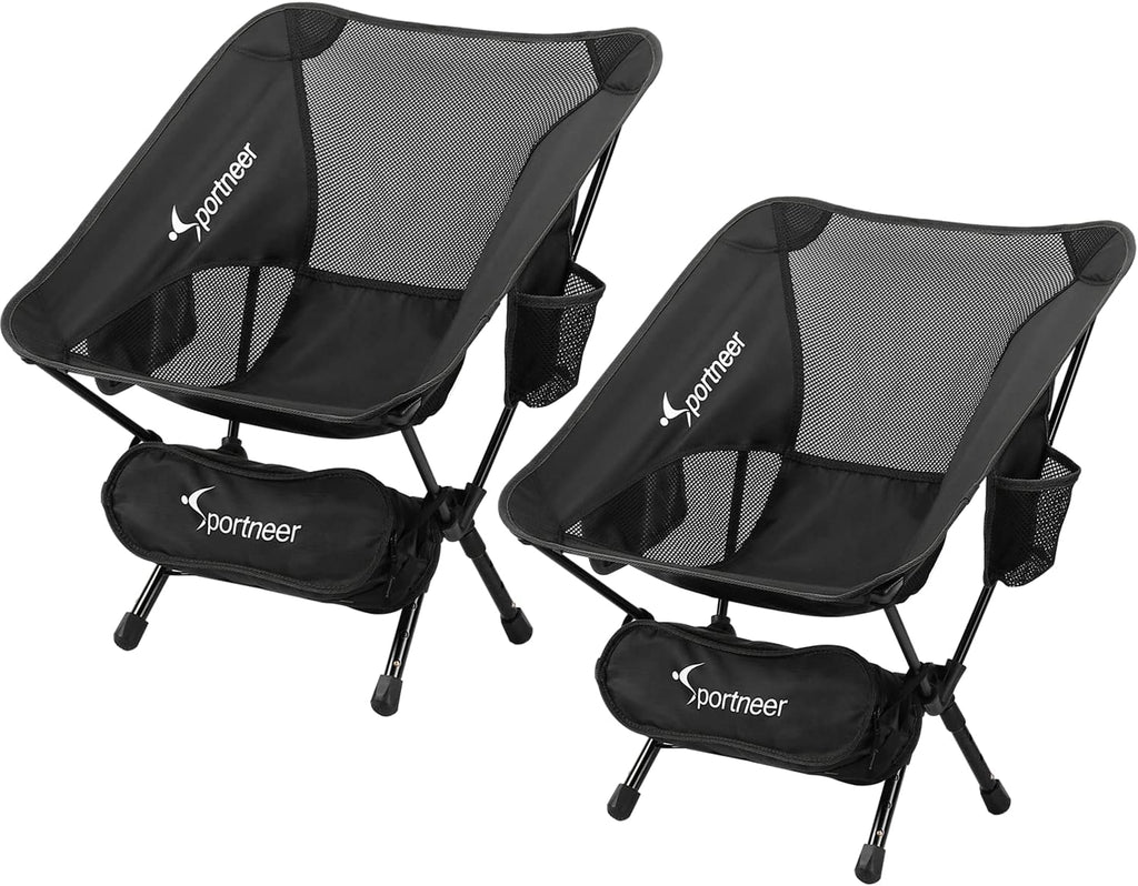 Camping Chair 2 Pack Ultralight Compact Folding Chair with Carry Bags M97938