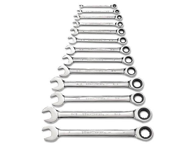8 pc. Combination Ratcheting Wrench Set SAE Y2851