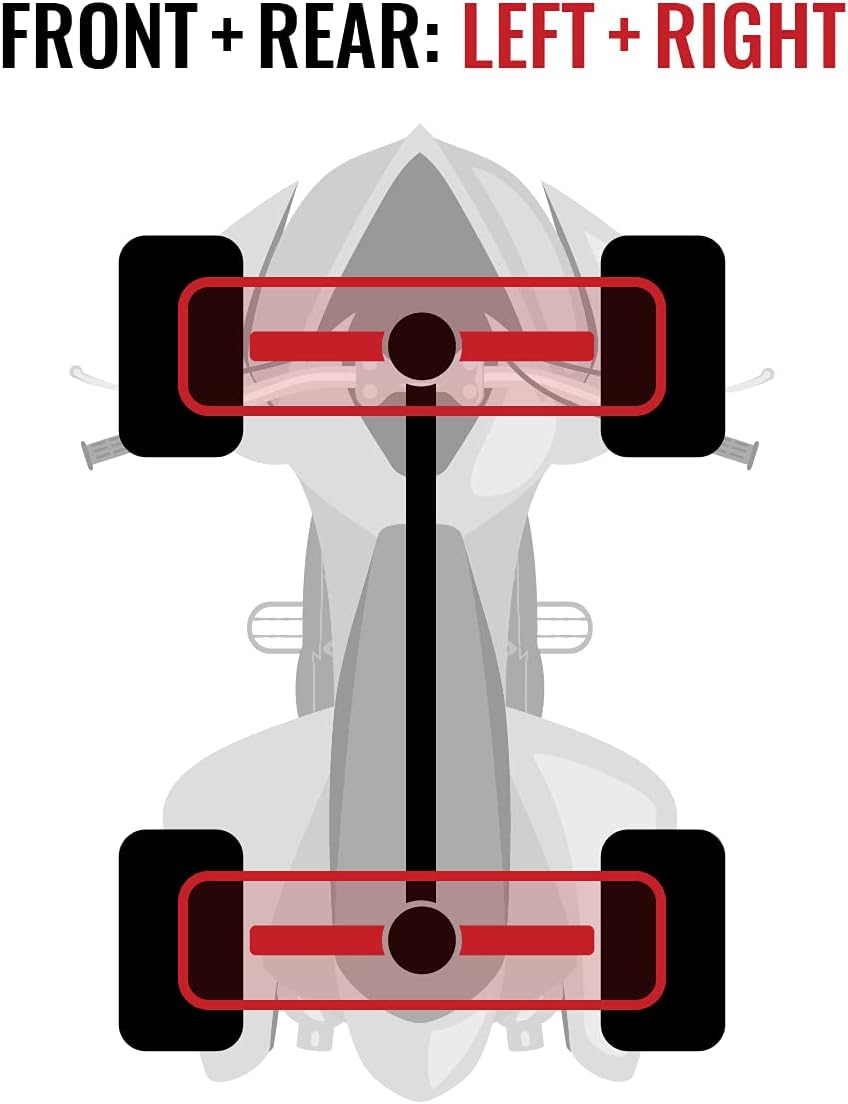 Front Rear Left Right Axles for Can-Am Outlander 1000 4X4 A9113