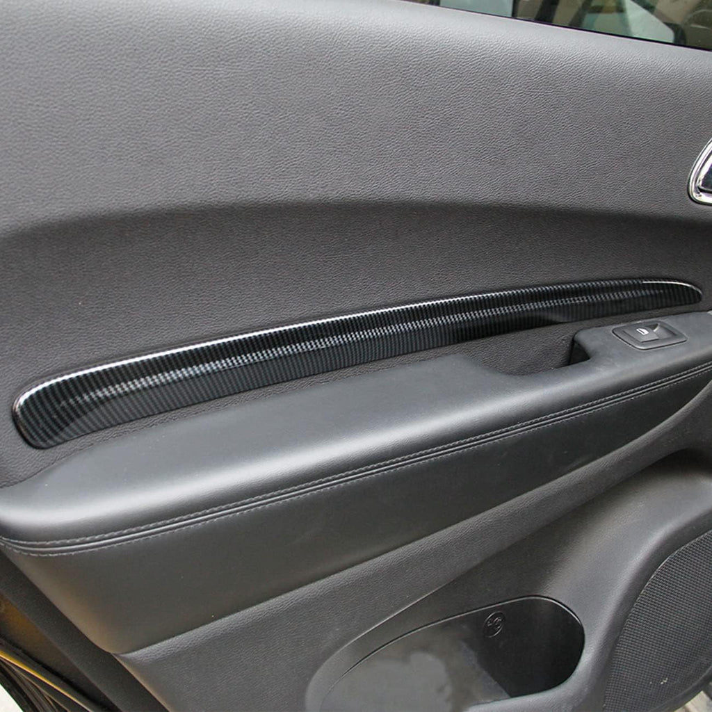 Carbon Fiber 4 Doors Panel Decor Trim Cover Y6519
