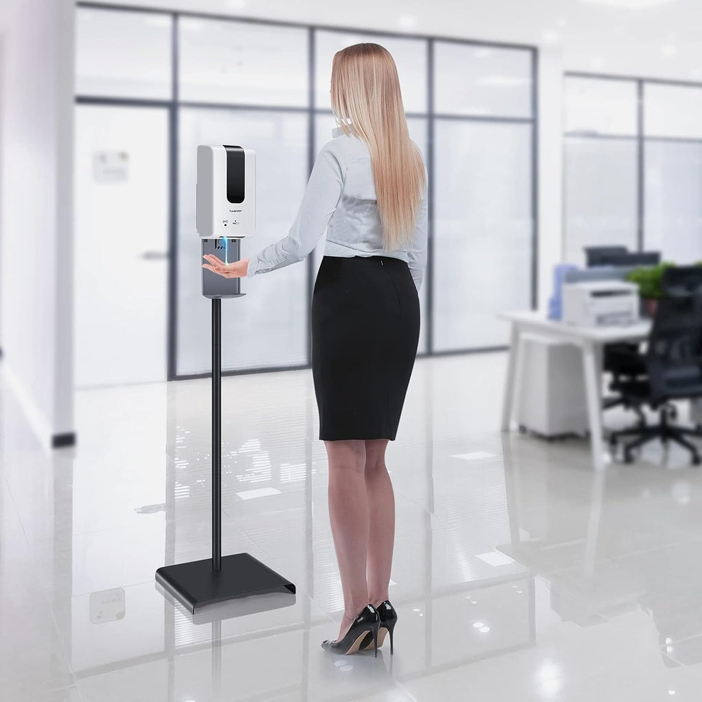 Automatic Hand Sanitizer Dispenser with Stand and Drip Catcher, Infrared Sensor Touchless, Refillable 1200ml Bottle H64023