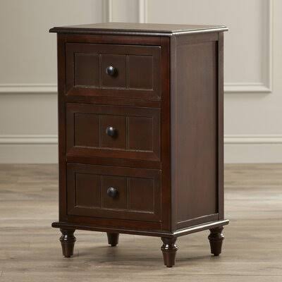Walnut 3-Drawer Dresser P915