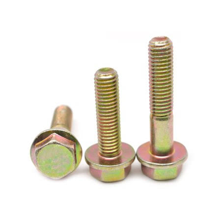 Yellow Zinc Plated Hex Flange Screw L335