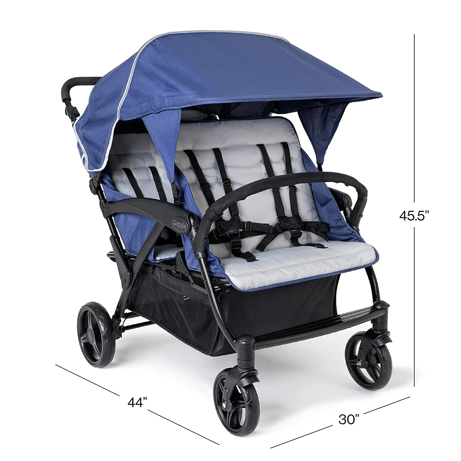 4 Seat Quad Stroller with UV-Protecting Canopy H98104