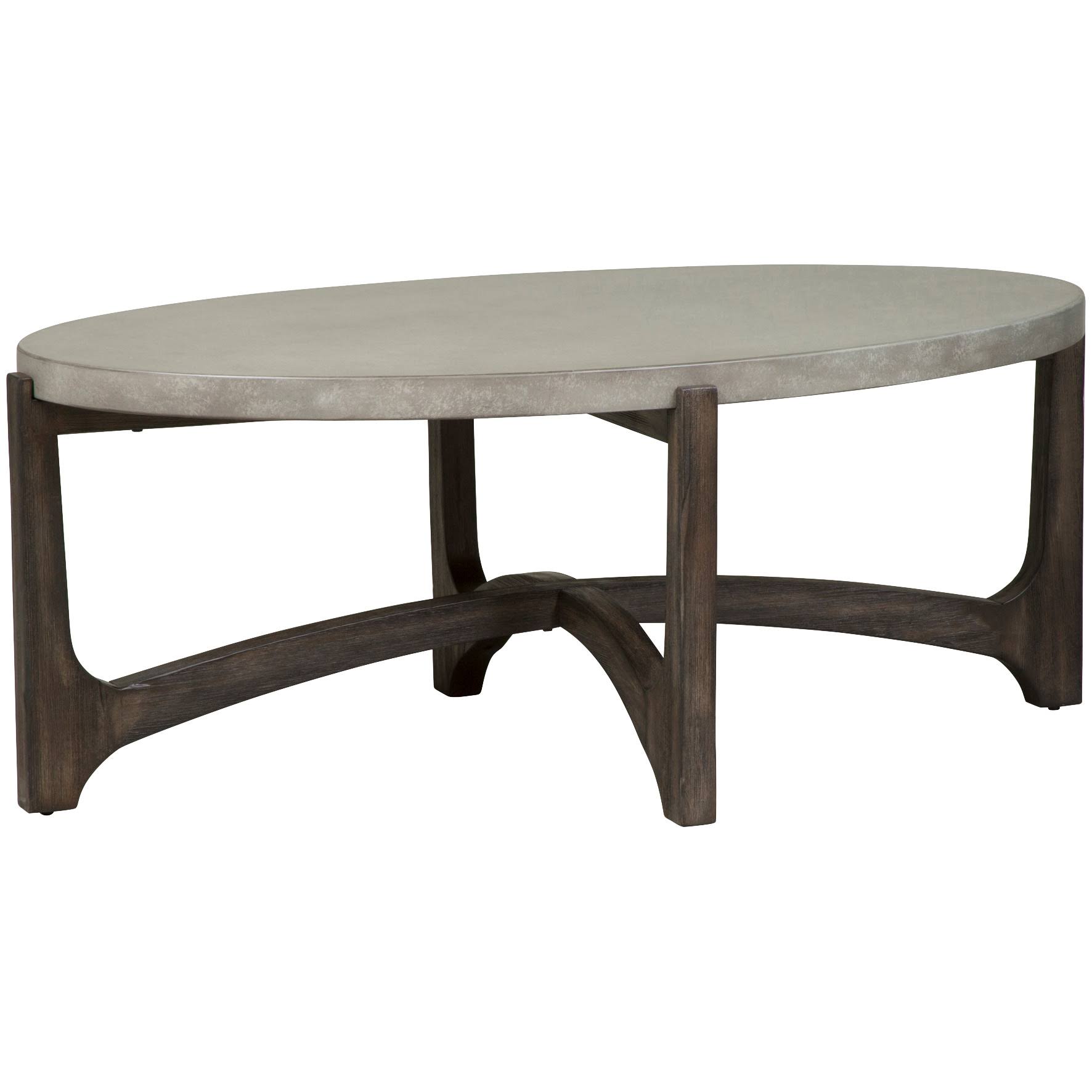 Dark Brown Oval Cocktail Table M6380