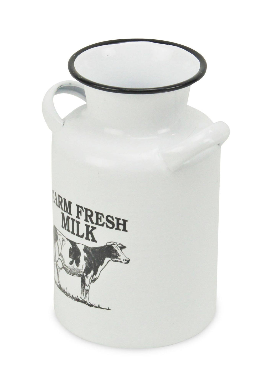 White and Black Lacquered Decorative Milk Jug R940818