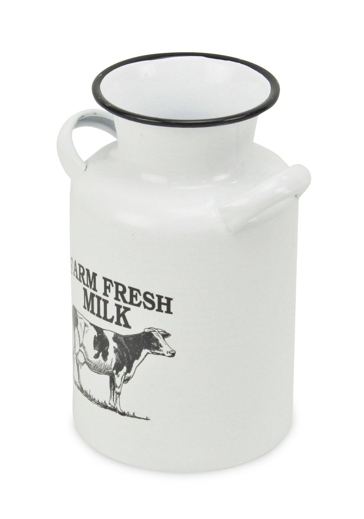 White and Black Lacquered Decorative Milk Jug R940818
