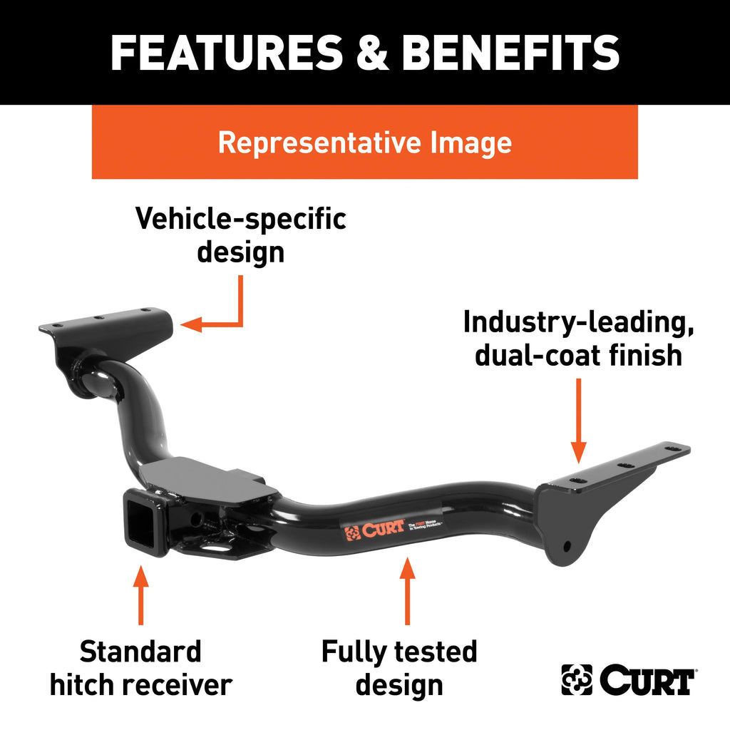 Class 3 Trailer Hitch with Installation Hardware D34806