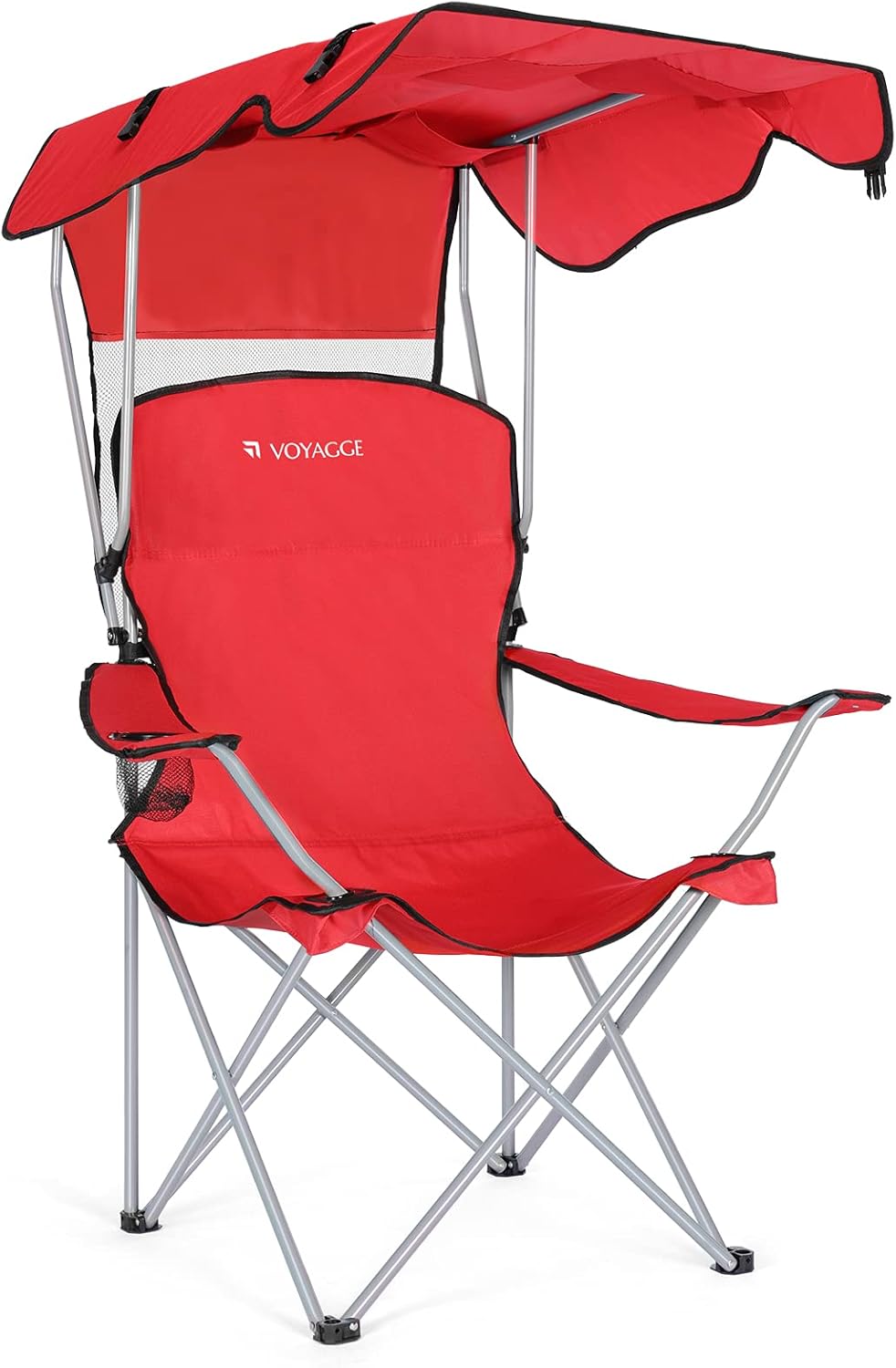 Royal Blue Compact Folding Camping Chair with Canopy D7642