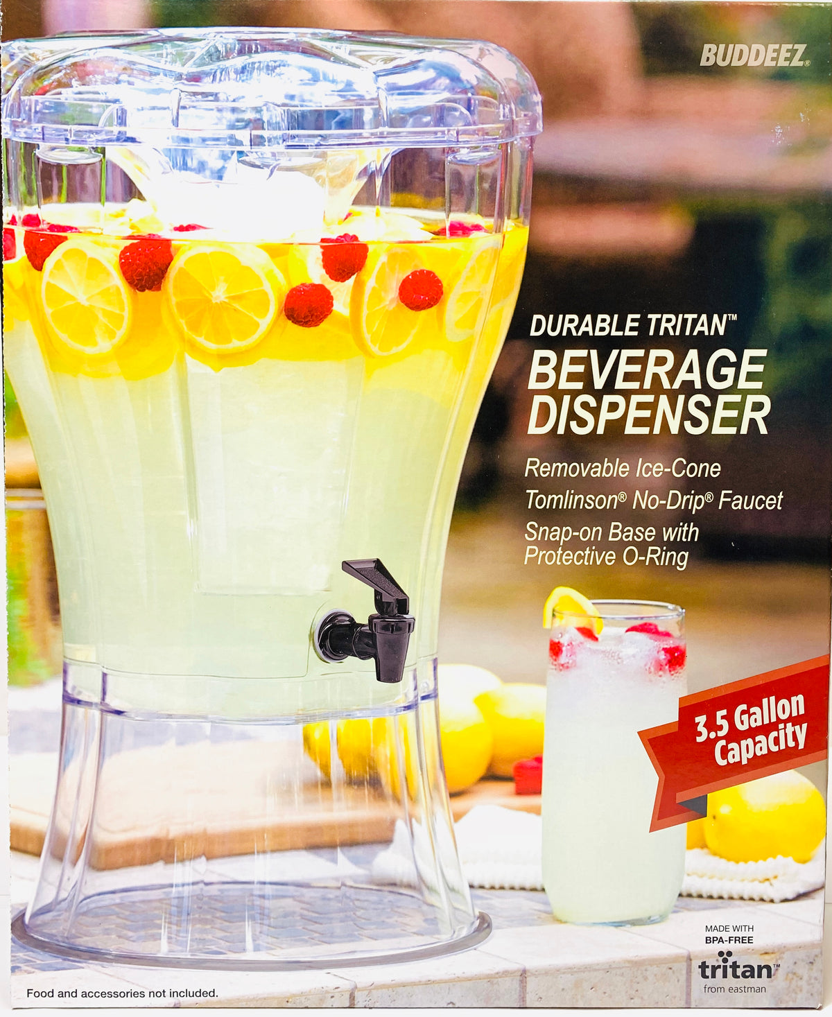 3.5 Gallon Beverage Dispenser with Removable Ice-Cone K216869