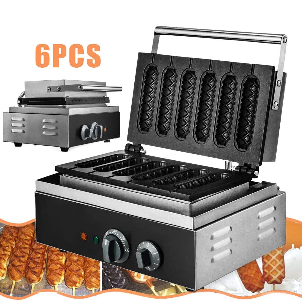 1500W 6 Slice Nonstick Electric Waffle Maker E970724