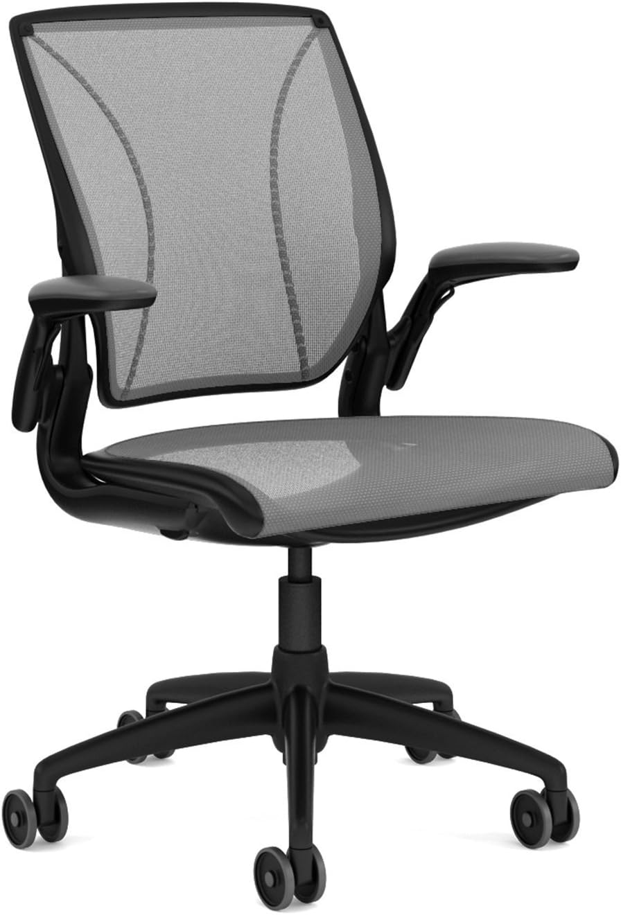 Black Frame Task Chair with Adjustable Arms M503674
