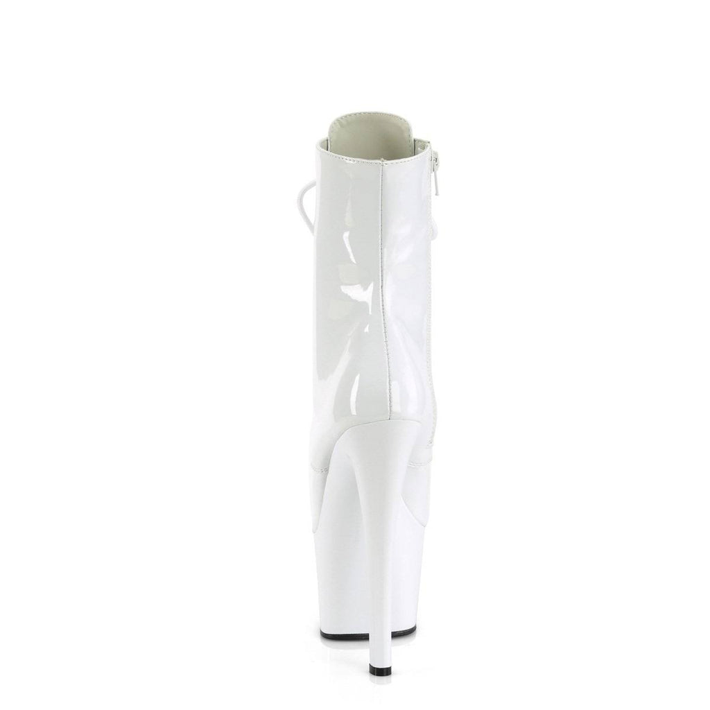 White Pat 7 Inch Heel Shoes C746