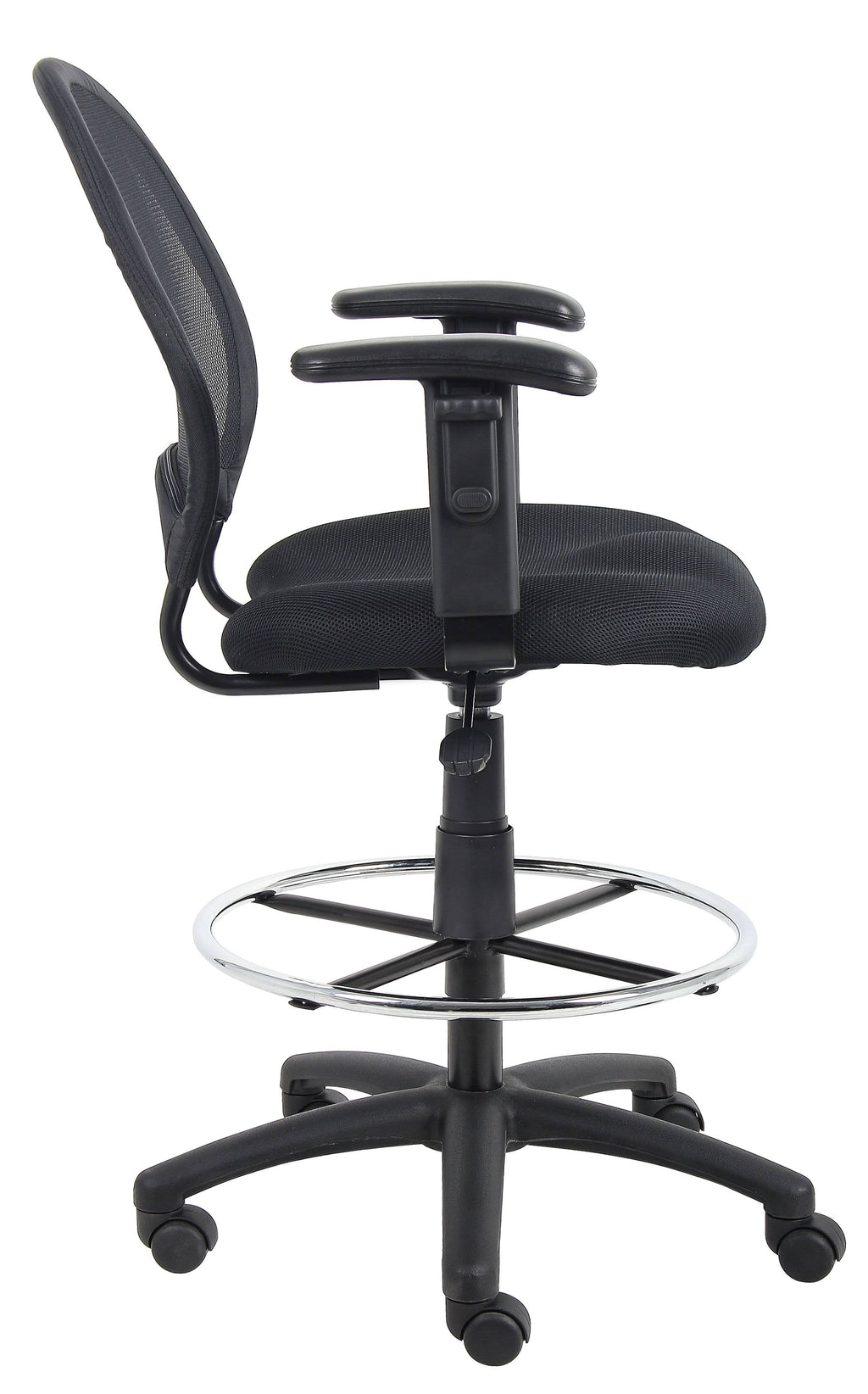 Mesh Drafting Stool with Adjustable Arms Q9349