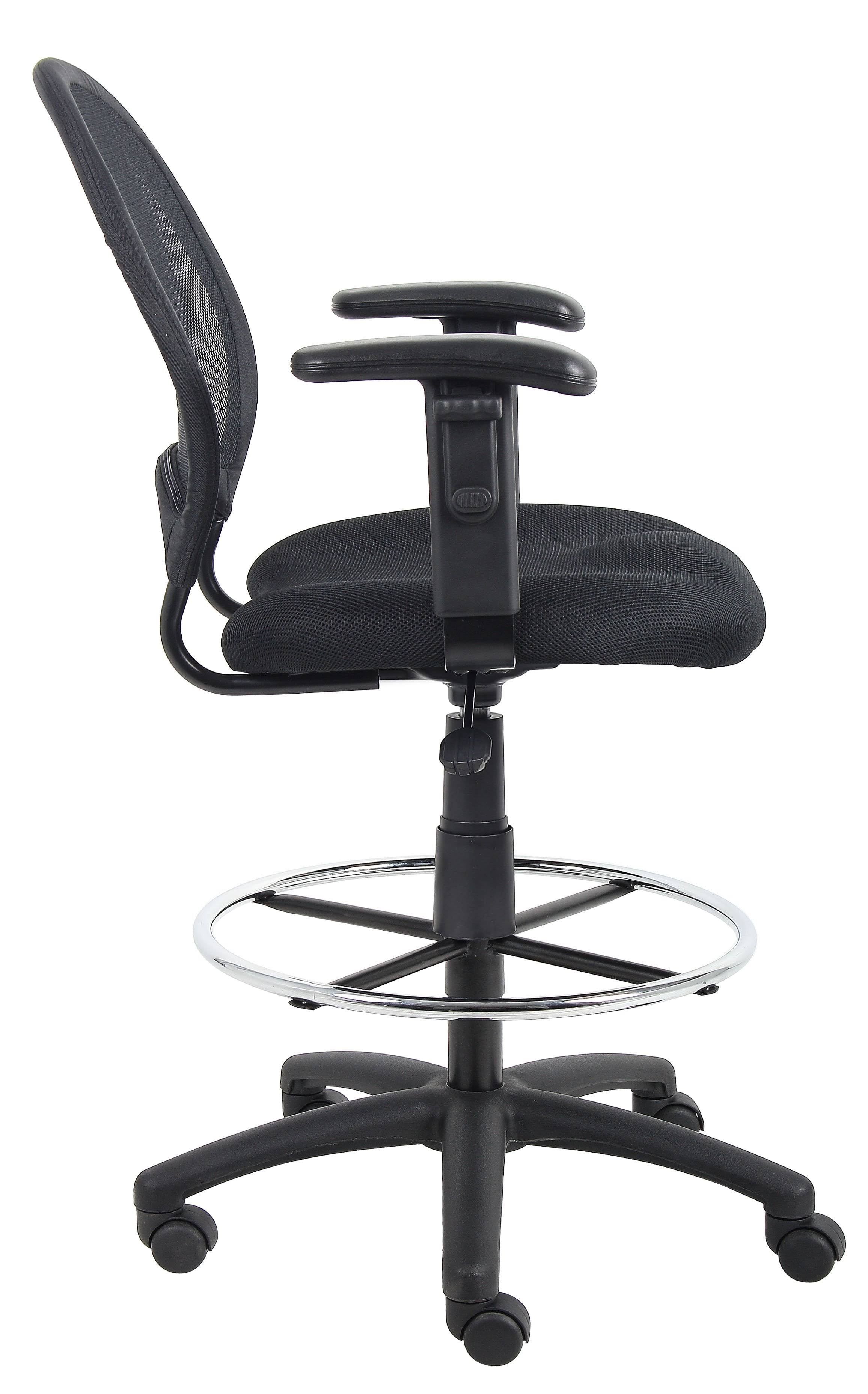 Mesh Drafting Stool with Adjustable Arms Q9349