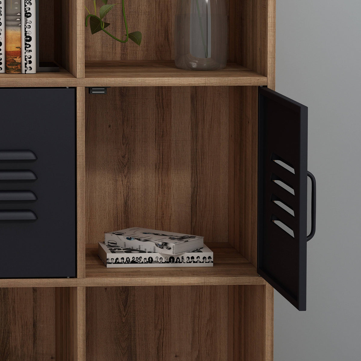 Modern Cube Bookcase with Shelf T348743