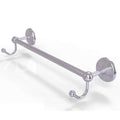 24 inch Satin Chrome Towel Bar with Integrated Hooks Q198