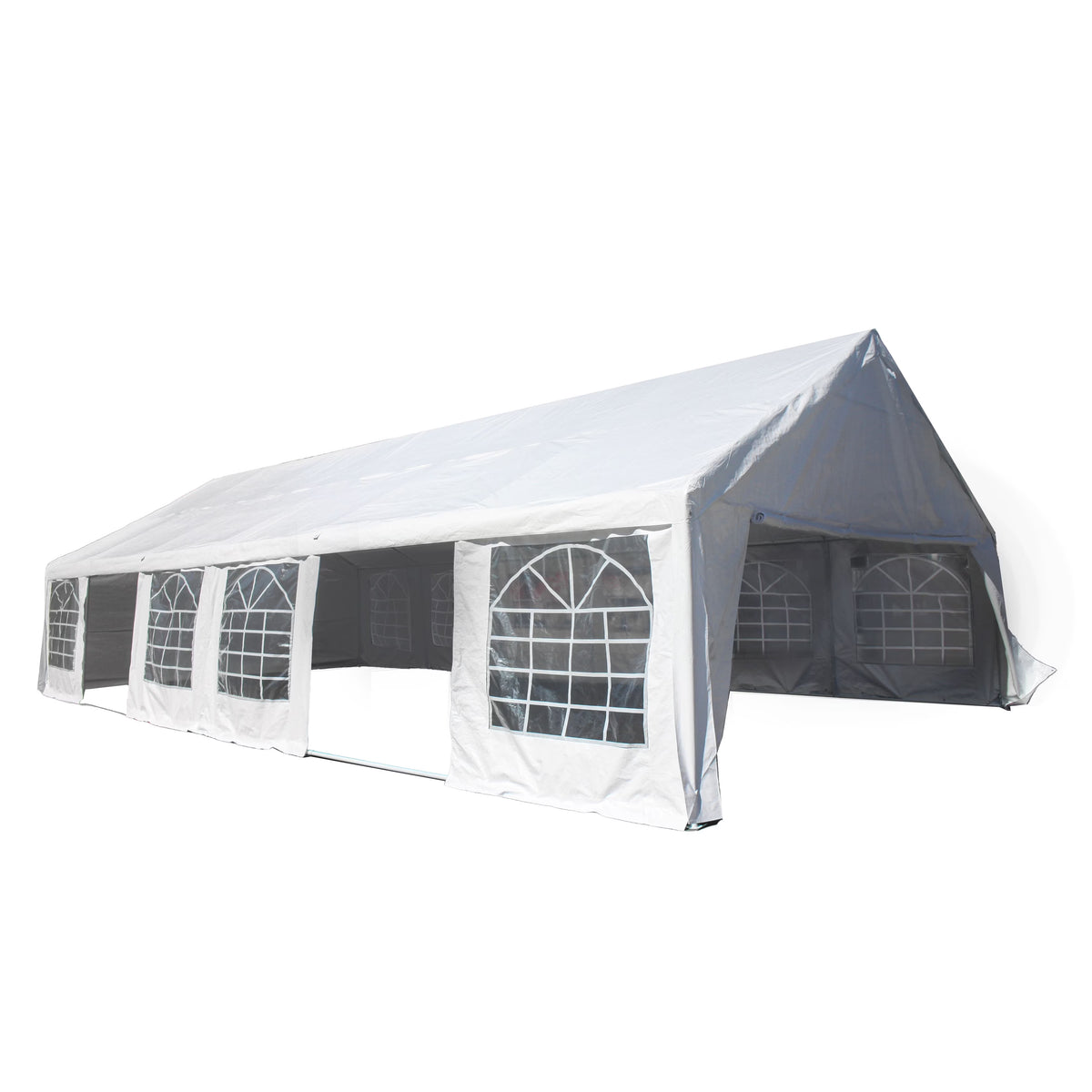 20 X 40 FT White Heavy Duty Outdoor Canopy Tent with Windows I92785