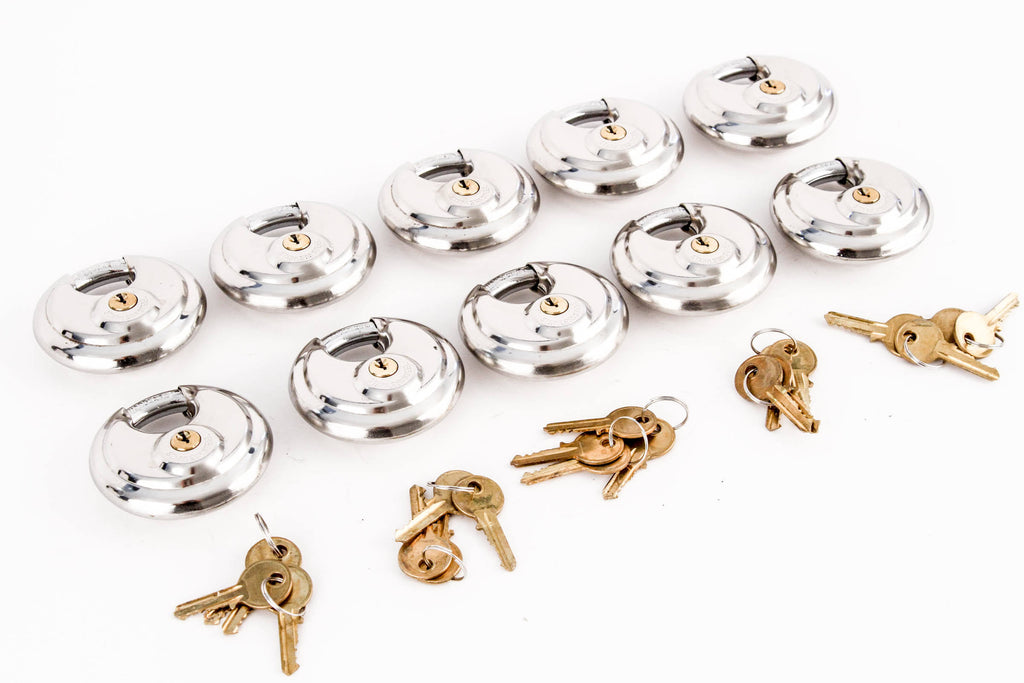 10 Armor Disc Padlock Trailer Locks Stainless Keyed Same T267