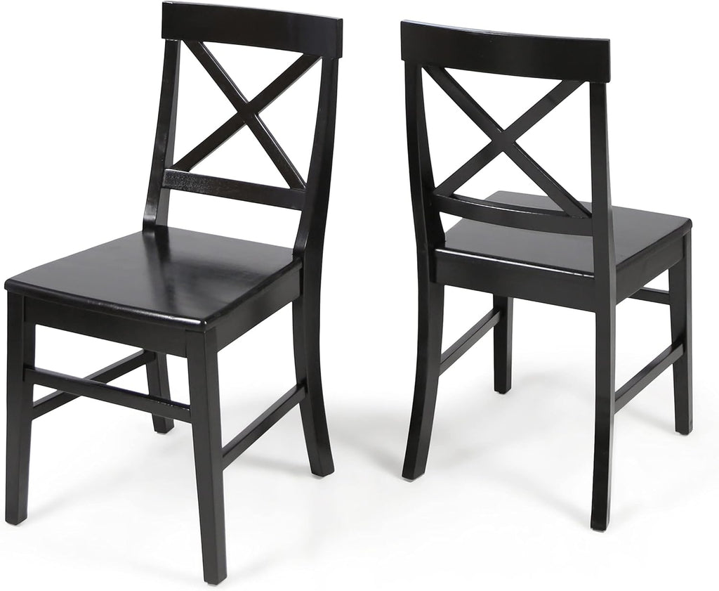 Light Grey Acacia Wood Dining Chairs U171459