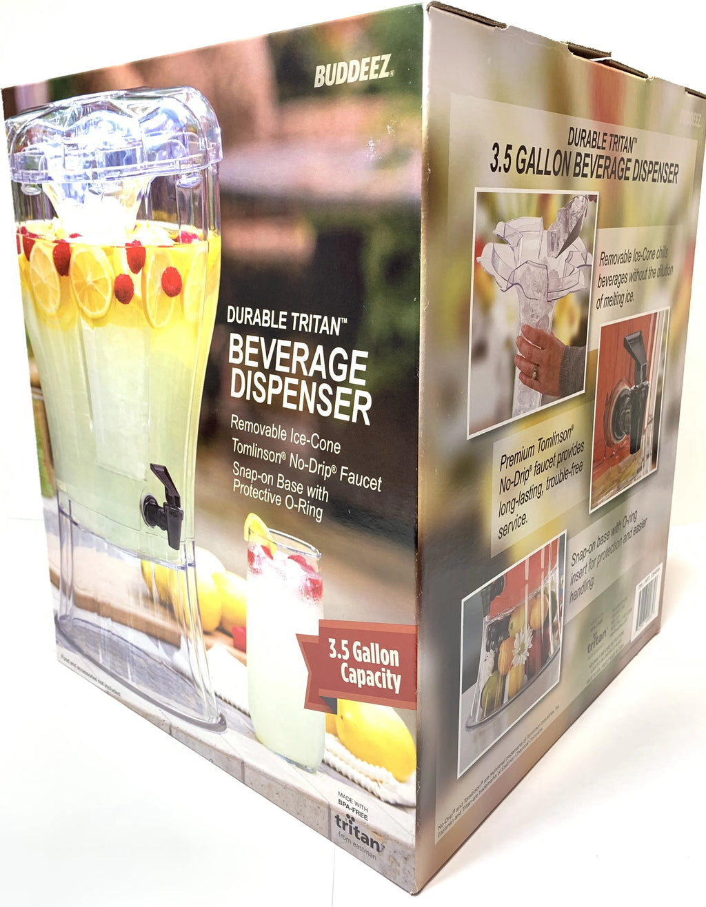 3.5 Gallon Beverage Dispenser with Removable Ice-Cone K216869