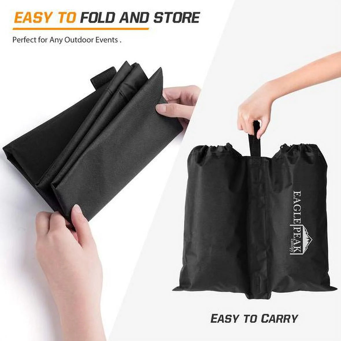 Black Sand-Fill Weight Bag Set 4pcs Per Pack Q3435