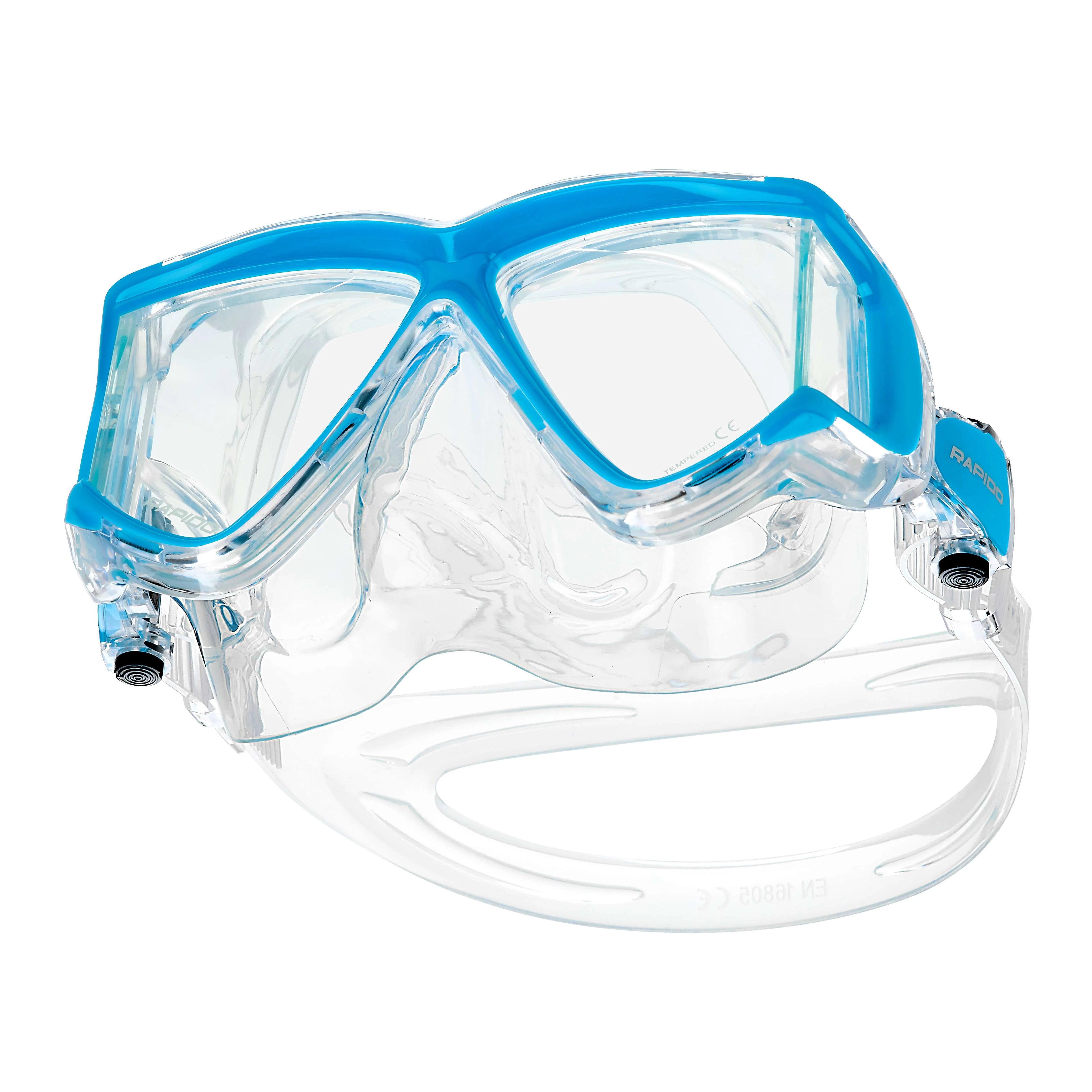 Panoramic Side-View Snorkel Mask with Dry Snorkel Set Z469324
