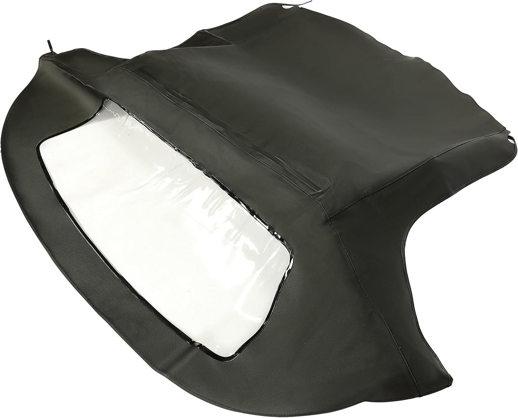 Cabrio Convertible Soft Top Roof with Plastic Window Black Q865