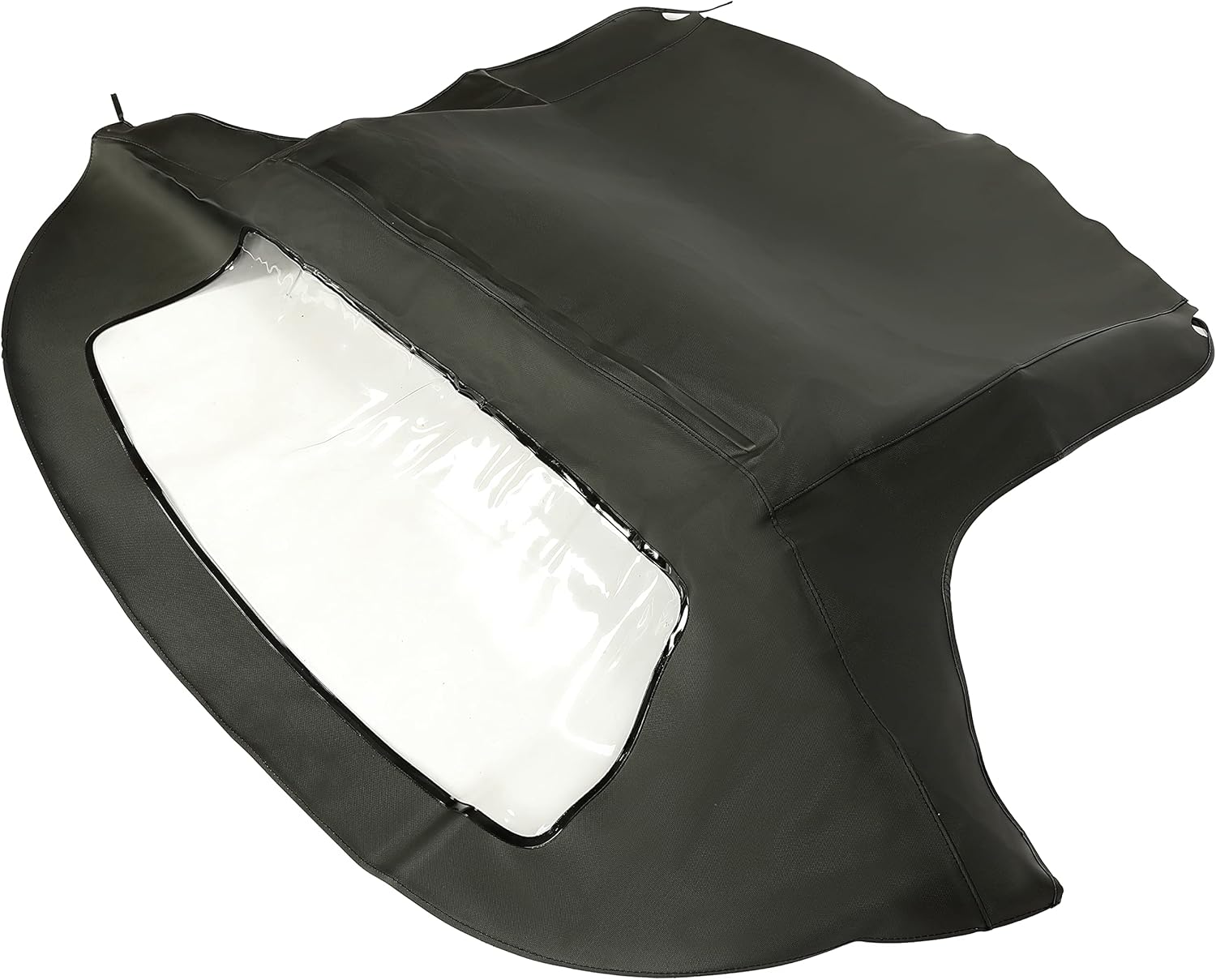 Cabrio Convertible Soft Top Roof with Plastic Window Black Q865