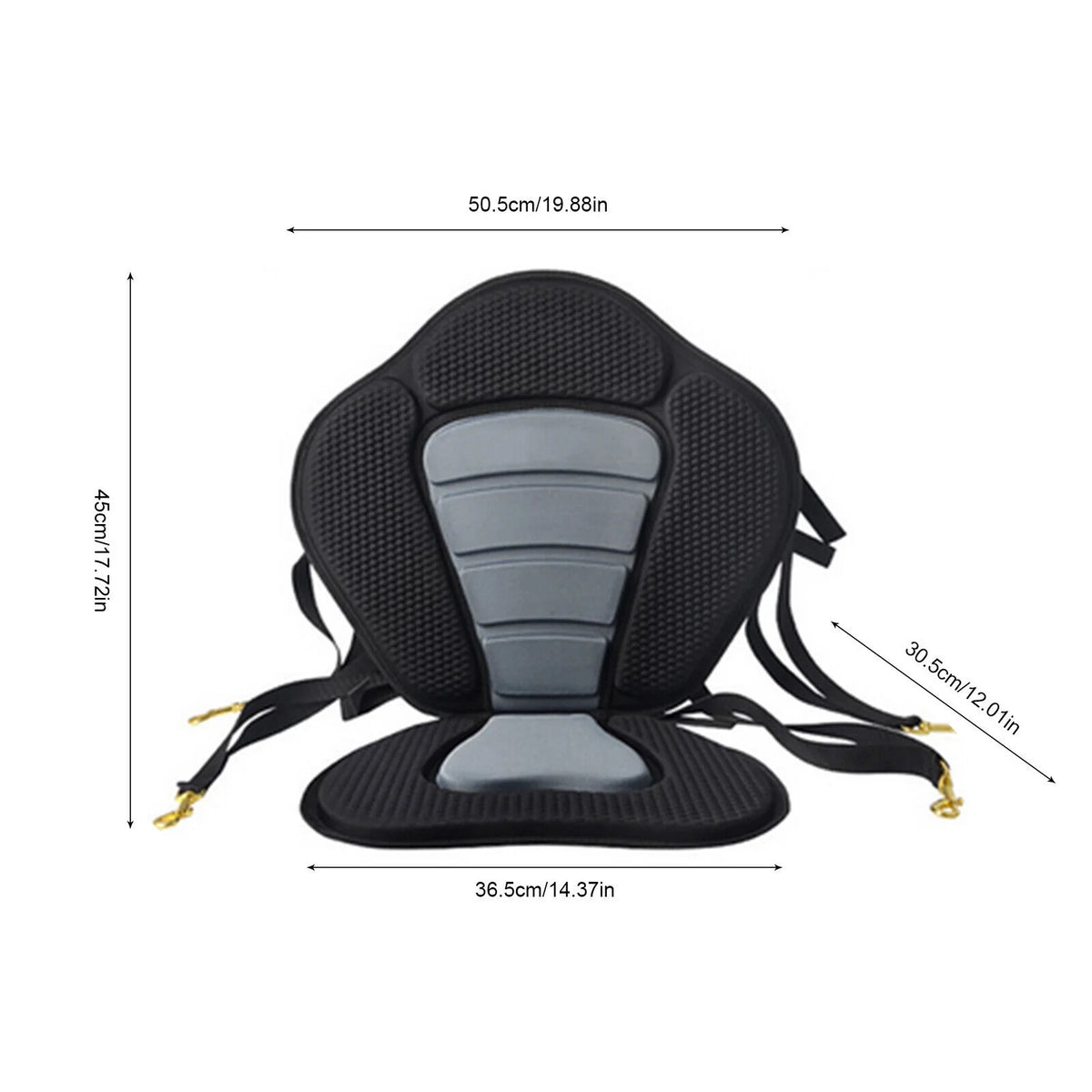 Adjustable Padded Kayak Seat Detachable Backrest Y2359