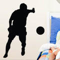 Soccer Silhouette Cutout Wall Decal Z3019