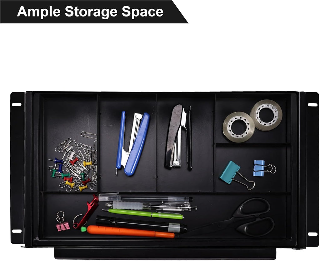 Under Desk Pull-Out Drawer with Lock Metal Pencil Drawer I3562