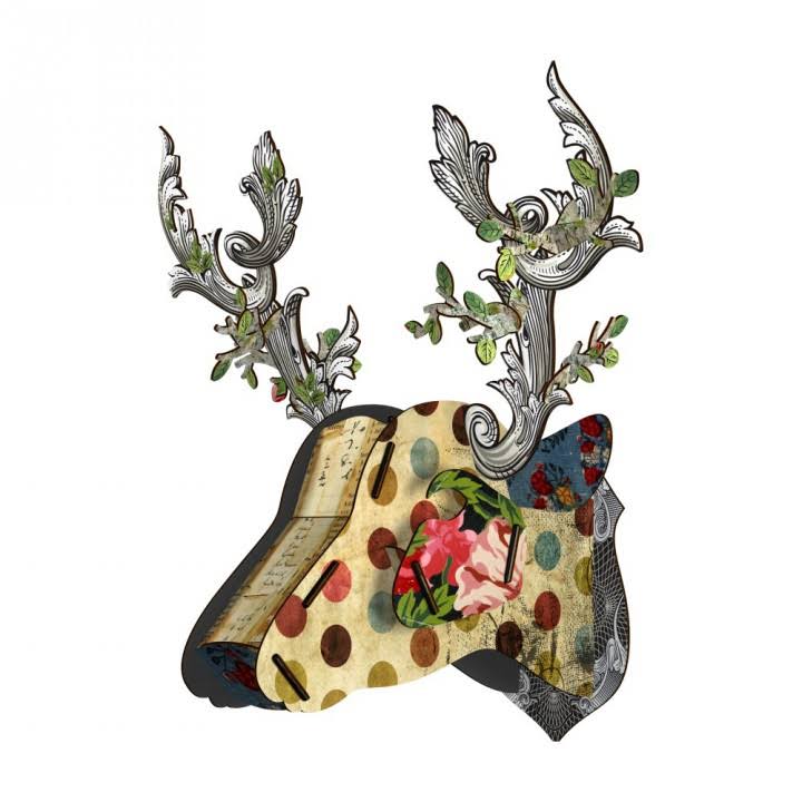 XL Deer Parade Wall Trophy A856058