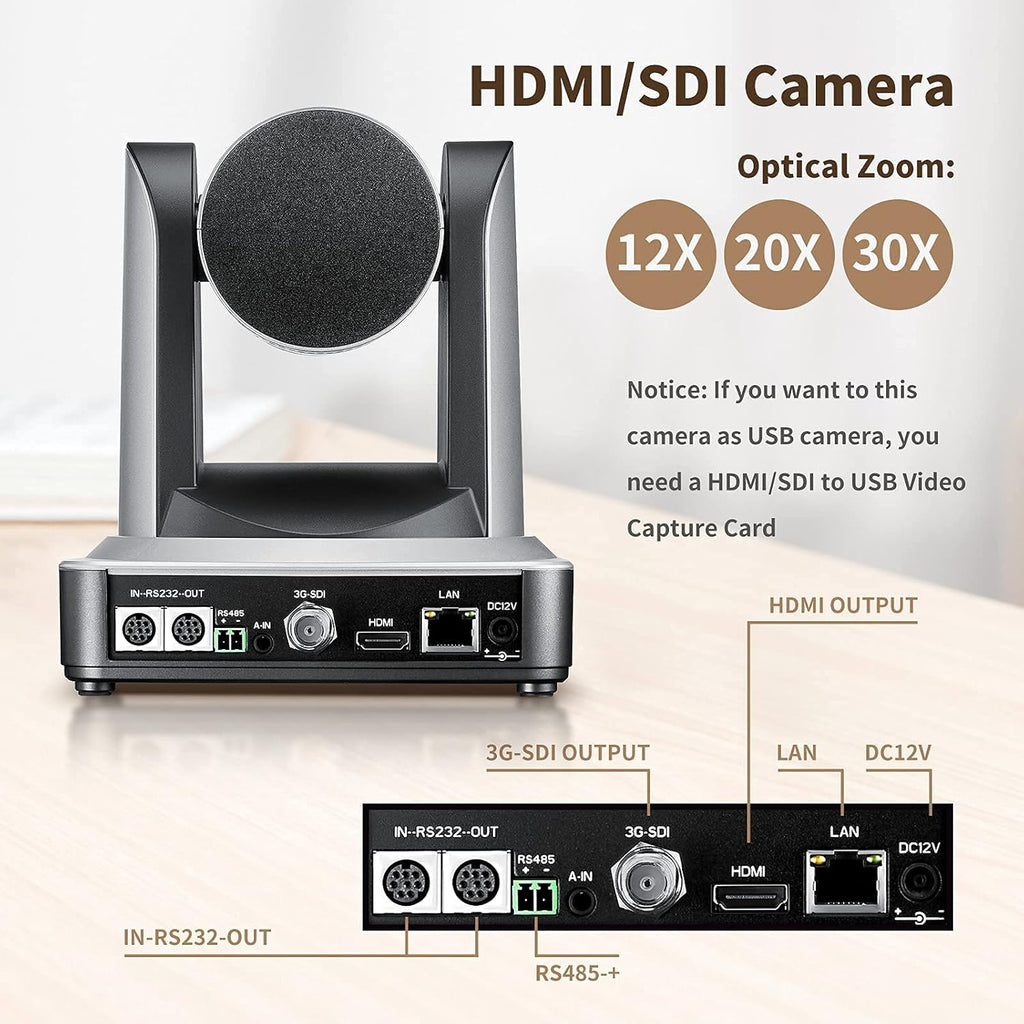 20X PTZ IP Camera with HDMI and 3G-SDI Outputs L403392