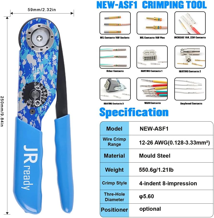 crimping tool Kit for 12-26 AWG wire harness V16805